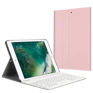 Fintie iPad 9.7 2018/2017 Air 2 Keyboard Case Slim Shell Stand Cover w/Magnetically Detachable Wireless Bluetooth for 6th 5th Gen, 1/2, Rose Gold 