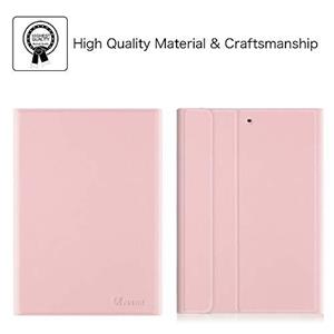 Fintie iPad 9.7 2018/2017 Air 2 Keyboard Case Slim Shell Stand Cover w/Magnetically Detachable Wireless Bluetooth for 6th 5th Gen, 1/2, Rose Gold 