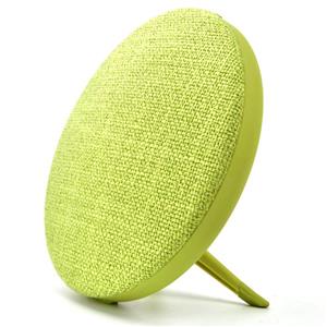 Fabric Bluetooth Speaker, Portable Wireless Indoor Outdoor Speakers with Detachable Holder and Built-in Mic Support AUX Mode SD/TF Card for PC iPhone Cell Phone (Green) 