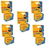 Kodak 603 4078 Ultramax 400 Color Negative Film (ISO 400) 35mm 36 Exposures Carded 5 Pack