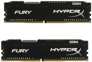 Kingston Technology HyperX Fury Black16GB 2933MHz DDR4 CL17 DIMM(Kit of 2) Memory HX429C17FB2K2/16