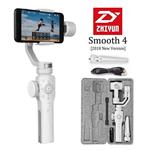 Zhiyun Smooth 4 3-Axis Handheld Gimbal Stabilizer, Upgraded Phone Camera Video Tripod w/Focus Pull&Zoom Vertigo Shot for iPhone X/8 Plus/7/SE Samsung Galaxy S9+/S8/S7/S6 Huawei etc Smartphones(White)