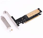 M.2 to PCIe Adapter, NVME SSD to PCI-e 3.0 X16 Host Controller Expansion Card with Low Profile Bracket, Support M Key Solid State Drive Type 2280 2260 2242 2230 Converter to Desktop PCI Express