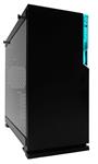 In Win 101C Black USB 3.1 Gen 2 Type-C RGB LED Mid Tower Gaming Computer Case with Tempered Glass Cases Black