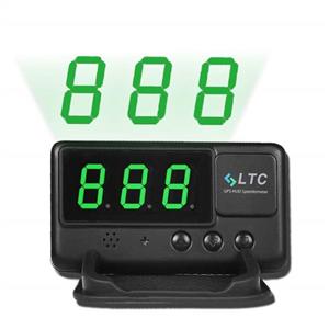 LeaningTech Original Digital Universal Car HUD GPS Speedometer Overspeed Alarm Windshield Project for All Vehicle 
