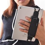 TFY Tablet Security Hand Strap Holder, Compatible with iPad (iPad Mini & Mini 2 & Mini 3 / iPad Air/iPad Air 2 / iPad Pro 9.7Inch) - Samsung Tablets - Nexus 7 / Nexus 10 and More （Black）