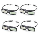 PERGEAR 4xG15-DLP 144Hz 3D DLP-Link Active Glasses for Optoma/BenQ/Acer/LG Projector