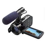 Full HD Digital Video Camera with External MIC, Model HDV-Z20 (Includes 8GB SD Card as a Free Bonus!) - Digital Camcorder with Professional Camera Mounted Shotgun Boom Microphone