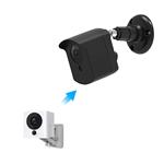 Mrount Wyze Camera Wall Mount Bracket, Protective Cover with Security Wall Mount for Wyze Cam V2 V1 and Ismart Spot Camera Indoor Outdoor Use by (Black, 1 Pack)