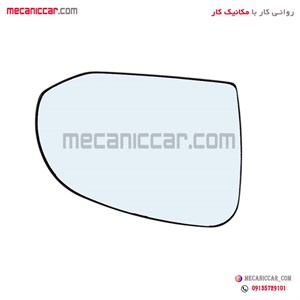 شیشه اینه راست با کفی وگرمکن اطلس