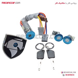 سوئیچ استارت کامل سمند با قفل فشاری نصیری