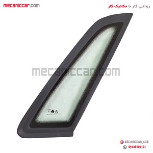 شیشه لچکی ستون عقب راست با نوار پراید صندوق دار (صبا و 131 و 132) ابری دار