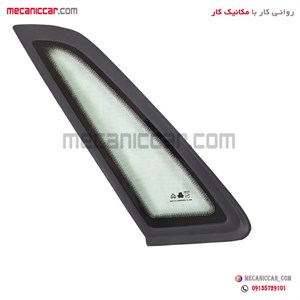 شیشه لچکی ستون عقب چپ با نوار پراید 141