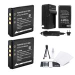 KLIC-7004 Battery 2-Pack Bundle with Rapid Travel Charger and UltraPro Accessory Kit for Select Kodak Cameras Including PlaySport, PlayTouch, and PlaySport Zx3