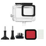 FINEST+ Waterproof Housing Shell for GoPro Hero 7/2018/6/5 Black Diving Protective Case 45m with Red Filter and Bracket Accessories Go Pro Hero7/(2018) Action Camera 