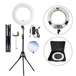 Yidoblo 96W Bicolor 480 LED Ring Light Kit with Makeup Mirror,Light Stand, Camera Phone Holder and Carrying Bag,Dimmable 3200K-5500K Continuous Lighting for Photo Studio Video Photography