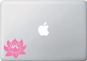 Lotus Flower - Design 1 - (Color Variations Available) MacBook or Laptop Vinyl Decal (Pink)