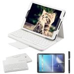 Galaxy Tab S3 9.7 Keyboard Case with Screen Protector & Stylus, REAL-EAGLE Slim Separable Fit PU Leather Case Cover Wireless Keyboard for Samsung Galaxy Tab S3 9.7 Inch SM-T820 T825, White