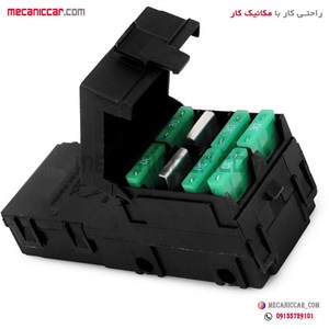 جعبه فیوز کالسکه ای ۶ تیغه پژو 405 و سمند و پارس elx تپش صنعت