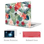 TwoL Case for MacBook Air 13 inch 2018, Ultra Slim Tropical Jungle Printed Hard Shell Case and Keyboard Cover Screen Protector for New MacBook Air 13 A1932 Release 2018 with Retina Display