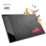 Drawing Tablet VEIKK A30 Graphic Pen Tablet with Gesture Touch Pad,4 hotkeys, 10x6 inch Working Area Battery-Free Stylus