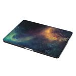 UESWILL 2in1 Galaxy Pattern Hard Shell Case Cover for MacBook Pro (Retina, 13 inch, Late 2012 to Early 2015), Model A1425 / A1502, NO CD-ROM + Keyboard Cover, Nebula/Green