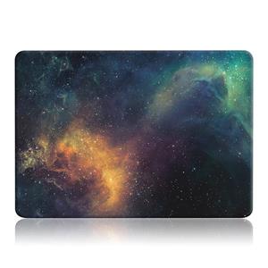 UESWILL 2in1 Galaxy Pattern Hard Shell Case Cover for MacBook Pro (Retina, 13 inch, Late 2012 to Early 2015), Model A1425 / A1502, NO CD-ROM + Keyboard Cover, Nebula/Green 