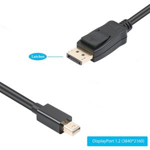 Mini DisplayPort to DisplayPort 4K@60Hz 10 Feet Cable, Benfei Mini DP(Thunderbolt Compatible) to Display Port Adapter Male to Male Gold-Plated Cord for MacBook, Lenovo, Dell and Other Brand 