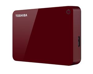 Toshiba Canvio Advance 4TB Portable External Hard Drive USB 3.0 Red HDTC940XR3CA 