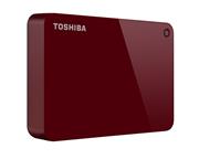 Toshiba Canvio Advance 4TB Portable External Hard Drive USB 3.0, Red (HDTC940XR3CA)