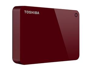 Toshiba Canvio Advance 4TB Portable External Hard Drive USB 3.0, Red (HDTC940XR3CA) 