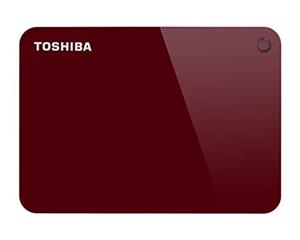 Toshiba Canvio Advance 4TB Portable External Hard Drive USB 3.0, Red (HDTC940XR3CA) 