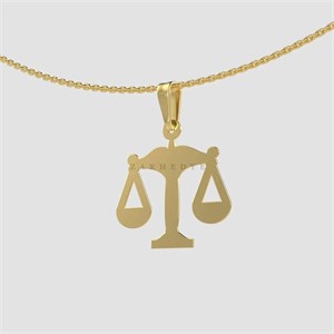 آویز طلا ترازو کد 01