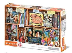 پازل ۵۰۰ تکه طرح کتابخانه و نقاشیKing Puzzle