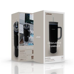 ماگ مسافرتی و عایق‌دار برند LePRESSO مدل QuirkSip Insulated Tumbler (با کد محصول LPCFFQS0061)