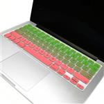 TOP CASE - Faded Ombre Series Keyboard Cover Skin Compatible with MacBook 13" Unibody/Old Generation MacBook Pro 13" 15" 17" /MacBook Air 13"/Wireless Keyboard-Green&Pink