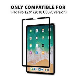 Moshi iVisor AG Screen Protector for New 2019 iPad Pro 12.9 inch with USB C 100% Bubble Free and Washable Compatible Apple Pencil 