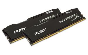 Kingston Technology HyperX Fury Black 32GB 3466MHz DDR4 CL19 DIMM(Kit of 2) Memory HX434C19FBK2/32