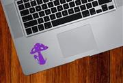 Yadda-Yadda Design Co. Magic Mushrooms - Trackpad/Keyboard - Vinyl Decal (Purple)