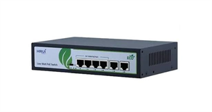 سوئیچ شبکه PoE اچ آر یو آی HRUI HR902-AF-42N | سوئیچ 4 پورت PoE با 2 پورت Uplink و پشتیبانی از IEEE 802.3af/at