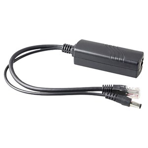 اسپلیتر PoE اچ آر یو آی مدل HR-AT-PD12D | تبدیل برق و شبکه PoE به خروجی 12 ولت DC مناسب دوربین مداربسته و تجهیزات شبکه