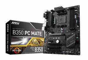 مادربورد ام اس آی B350 PC MATE MSI Gaming AMD Ryzen B350 DDR4 VR Ready HDMI USB 3 ATX Motherboard (B350 PC Mate)