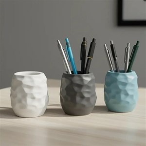 جاقلمی رومیزی جابراشی و جامدادی دکوری مدل سنگی 