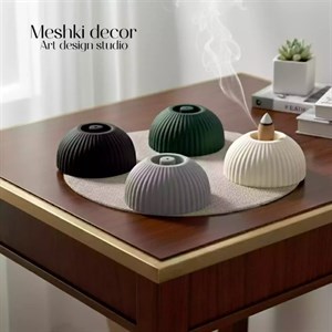 عود سوز سنگ مصنوعی مدل گنبدی شیار دار