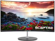 (Sceptre 27" Curved 75Hz LED Monitor HDMI VGA Build-in Speakers, Edge-Less Metal Black 2019 (C275W-1920RN