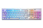 Tesoro Gram SE Spectrum G11UXL Blue Optical Switch Single Individual Per Key Full Color RGB LED Backlit Illuminated Mechanical White Gaming Spill Resistant Keyboard TS-G11UXL W (BL)