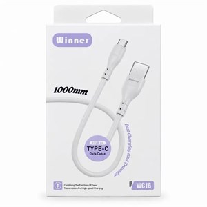 کابل USB به Type-C وینر WC16 کنفی فست شارژ کد 140663