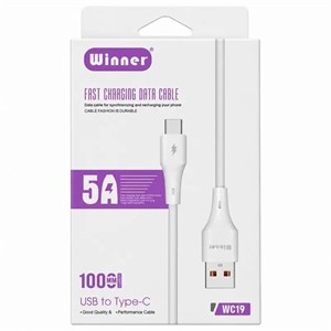 کابل USB به Type-C وینر WC19 شارژ و دیتا کد 140666