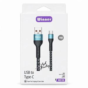 کابل USB به USB-C وینر WC10 طول 1 متر کنفی کد 140659