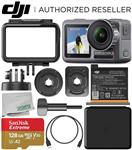 DJI Osmo Action 4K Camera with 128GB Basic Accessory Bundle – Includes: SanDisk Extreme 128GB microSDXC Memory Card (UHS-I / V30 / A2 / U3 / Class-10) + Microfiber Cleaning Cloth